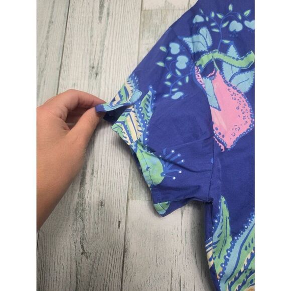 RARE Sheridan French Botanical Print Fruit Bird Shirt Dress - Picture 5 of 7